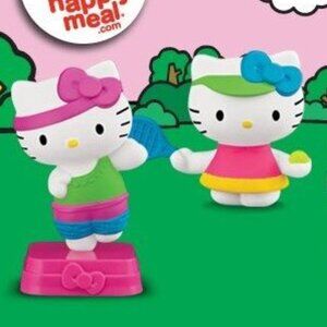 SANRIO HELLO KITTY MCDONALD'S HAPPY MEAL TOYS SPORTS SET 2013